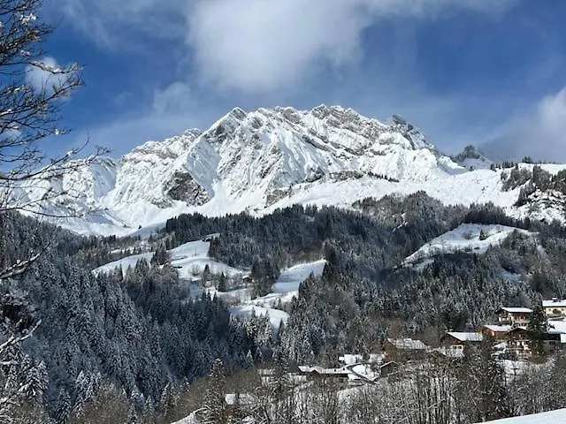 La Coufa, Spacieux Duplex En Chalet, Terrasse, Jardin, Vues Montagnes La Giettaz