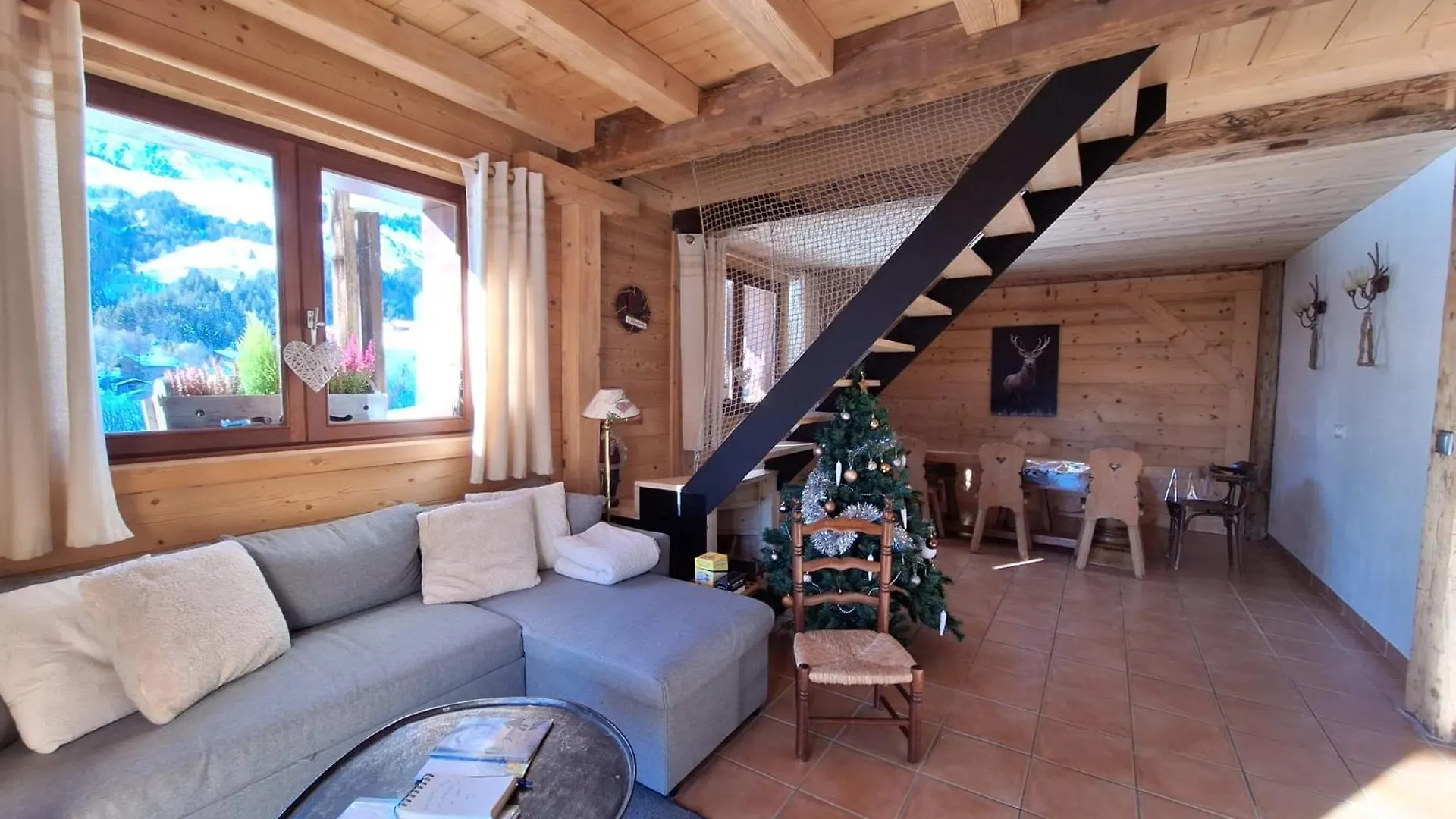 La Coufa, Spacieux Duplex En Chalet, Terrasse, Jardin, Vues Montagnes 0*, La Giettaz France